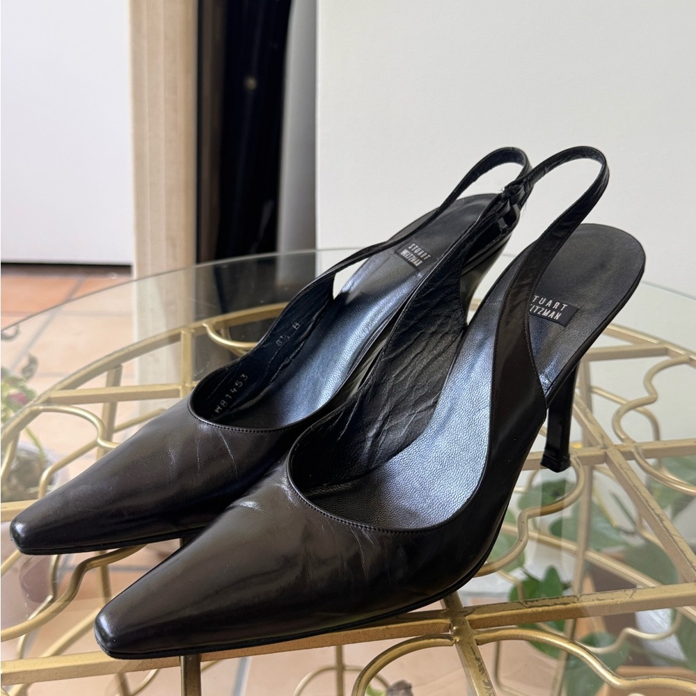 Black Slingback Heels